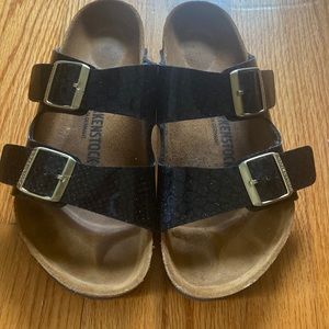 Mermaid Glitter Black/Navy Birkenstocks
